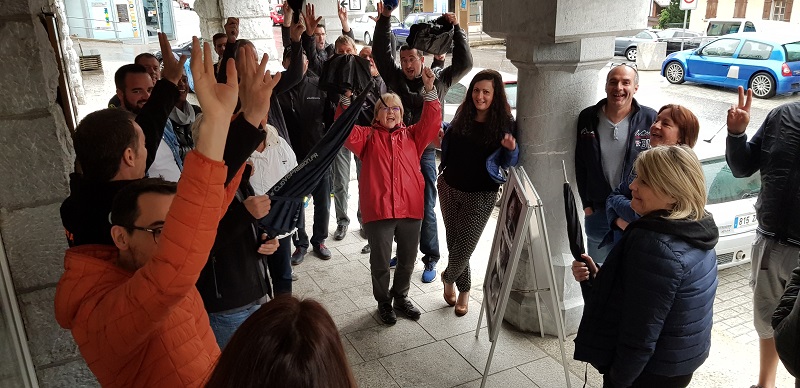 Même sous la pluie le moral est au beau fixe