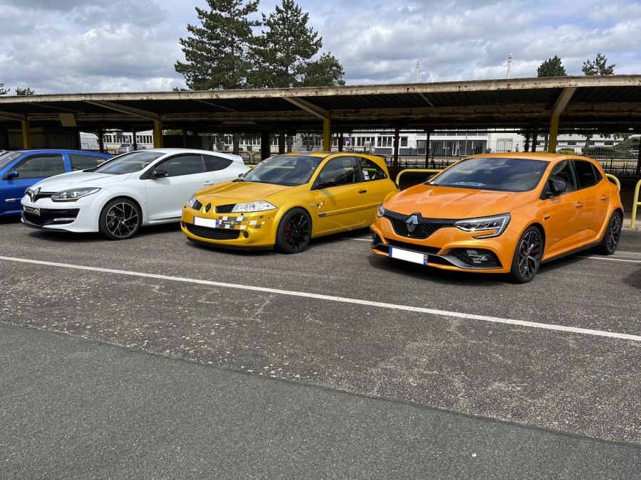 3 générations de Mégane RS