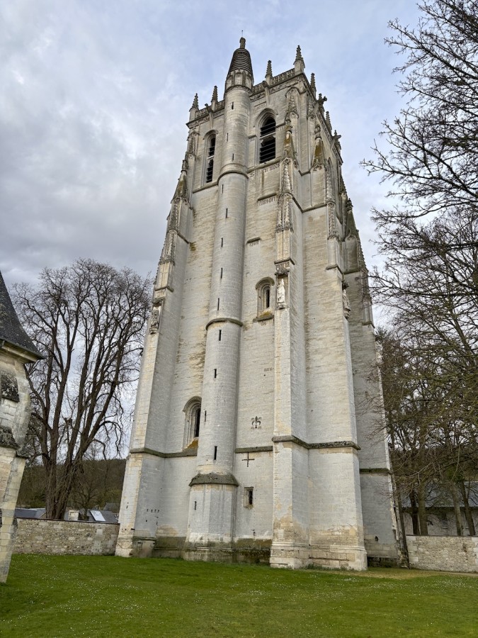 La tour clocher de l'abbaye