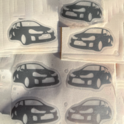 Sticker Silhouette Clio V6 Aluminium